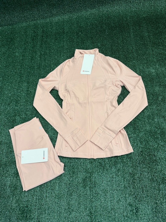 lululemon athletica Tops - Lululemon Light Pink Define Jacket and Leggings Set